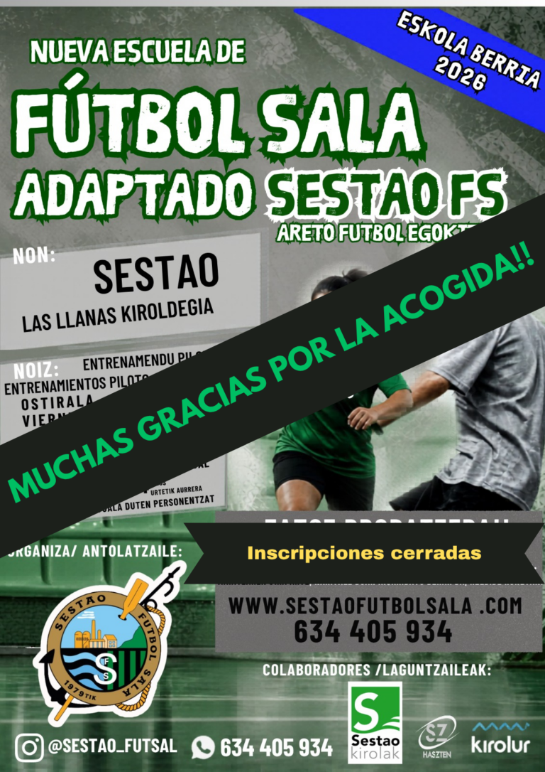 Gran Acogida de la Escuela de Futbol Sala Adaptado